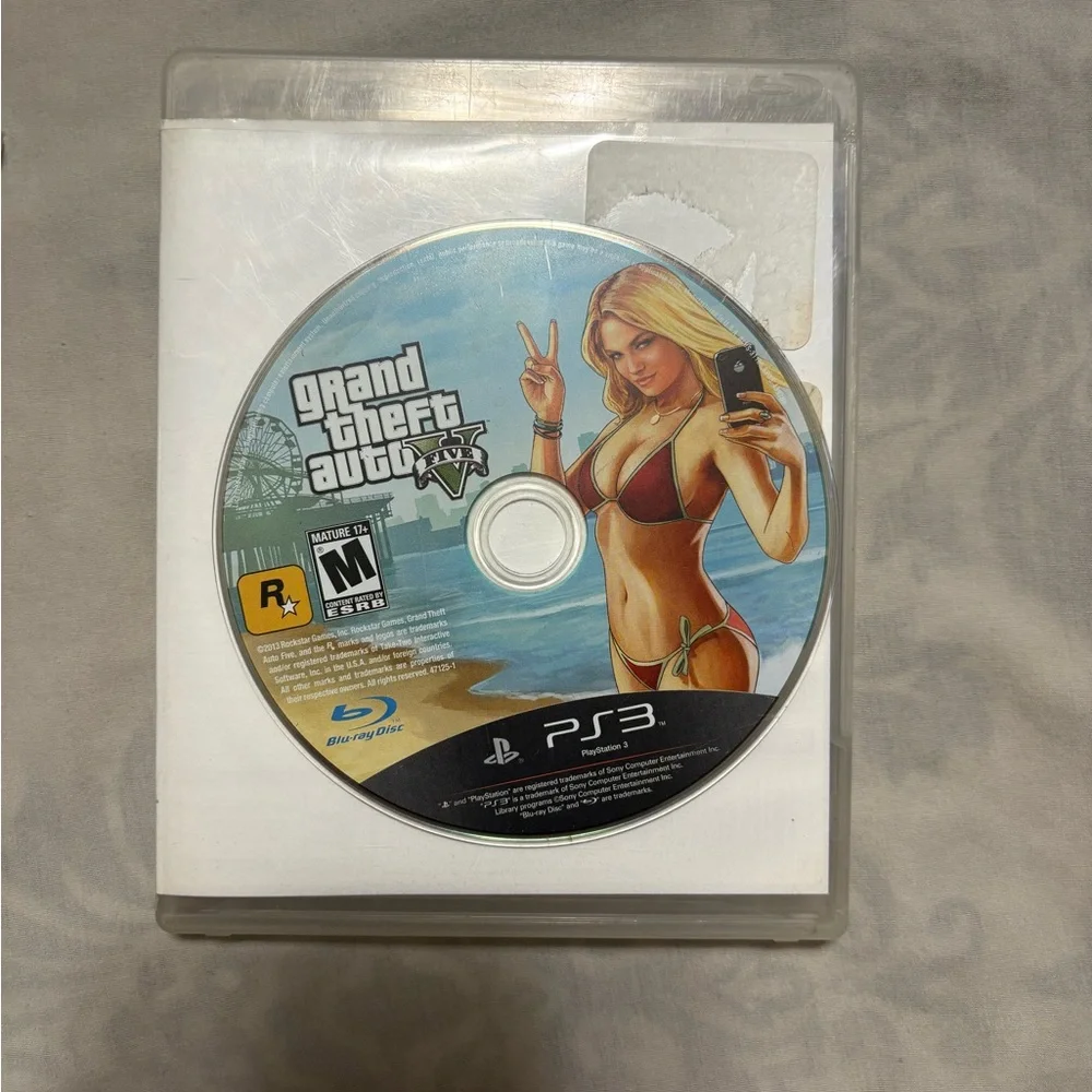 Grand Theft Auto V PS3 Game Disc